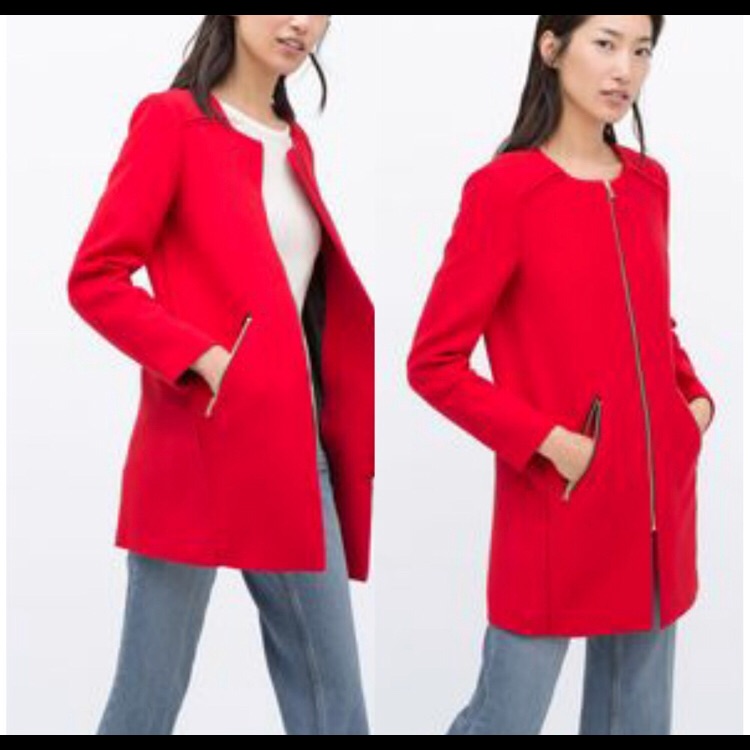 Zara Red Euc Jacket